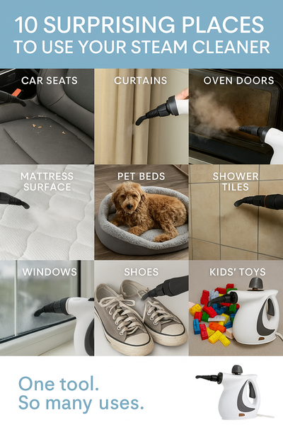 10 Surprising Places You Can Use a Steam Cleaner