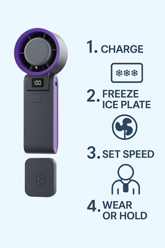 How to Use a Portable Ice Compress Fan for Maximum Cooling Power