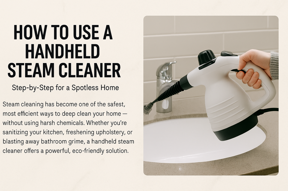 How to Use a Handheld Steam Cleaner: Step-by-Step for a Spotless Home