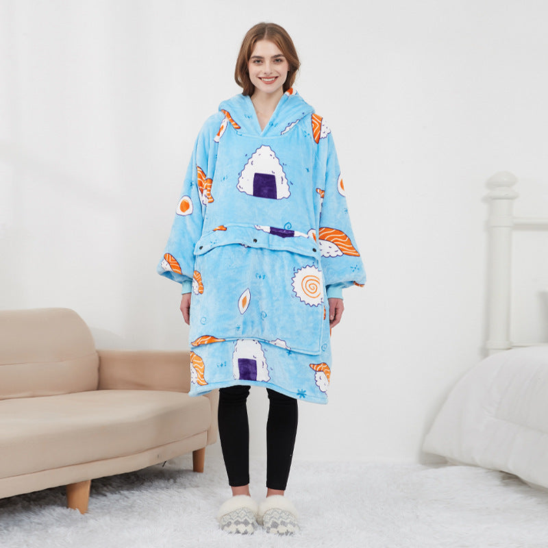 Heated Wearable Blanket Hoodie