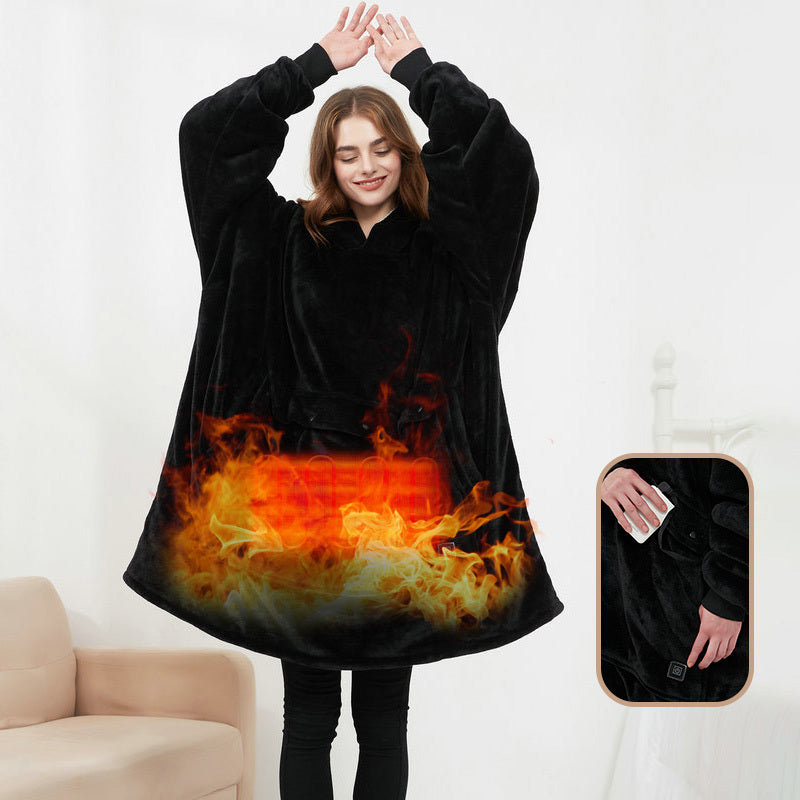 Heated Wearable Blanket Hoodie