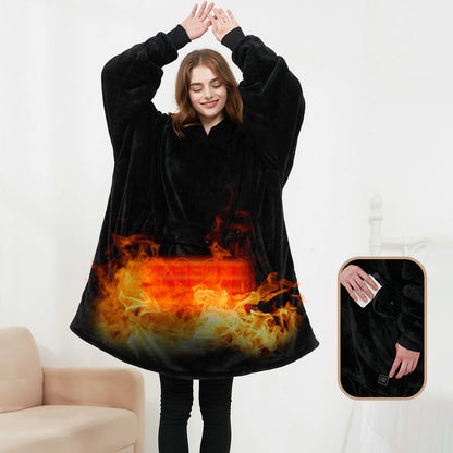 Heated Wearable Blanket Hoodie