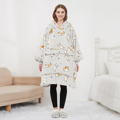 Heated Wearable Blanket Hoodie