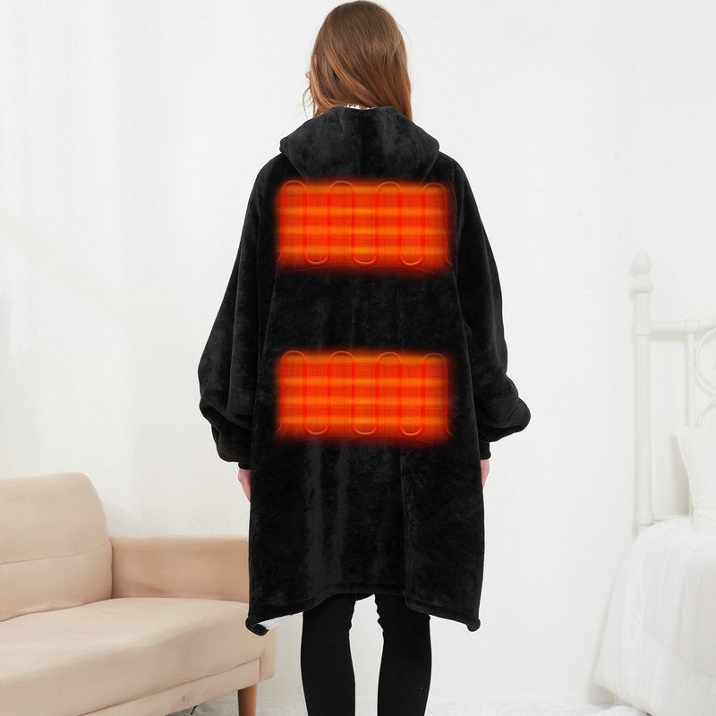 Heated Wearable Blanket Hoodie