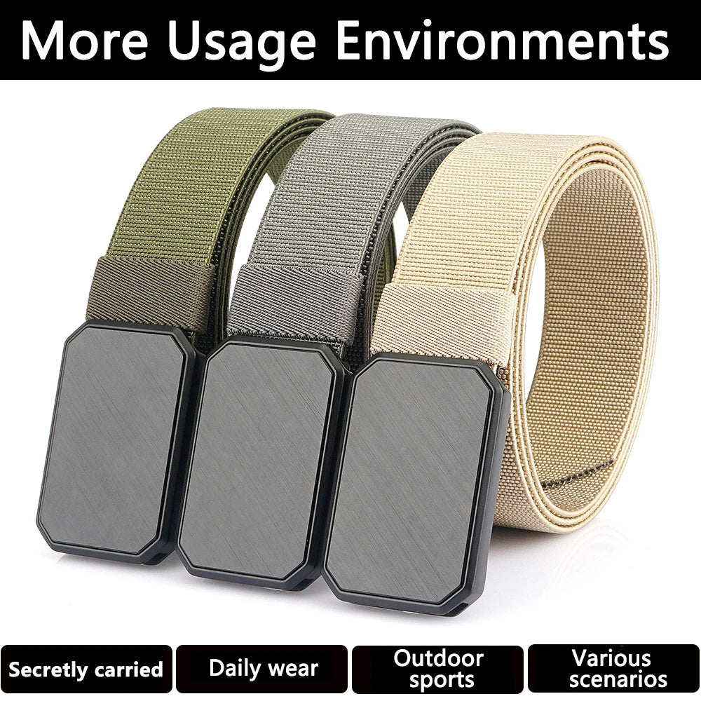 Magnetic Tactical Belt for Men – Military-Grade Survival & Outdoor Canvas Gear