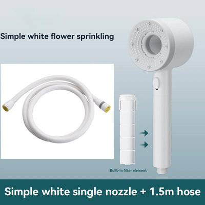 5-Mode High Pressure Shower Head with Filter – Portable Rainfall Spray for Bathroom Tap