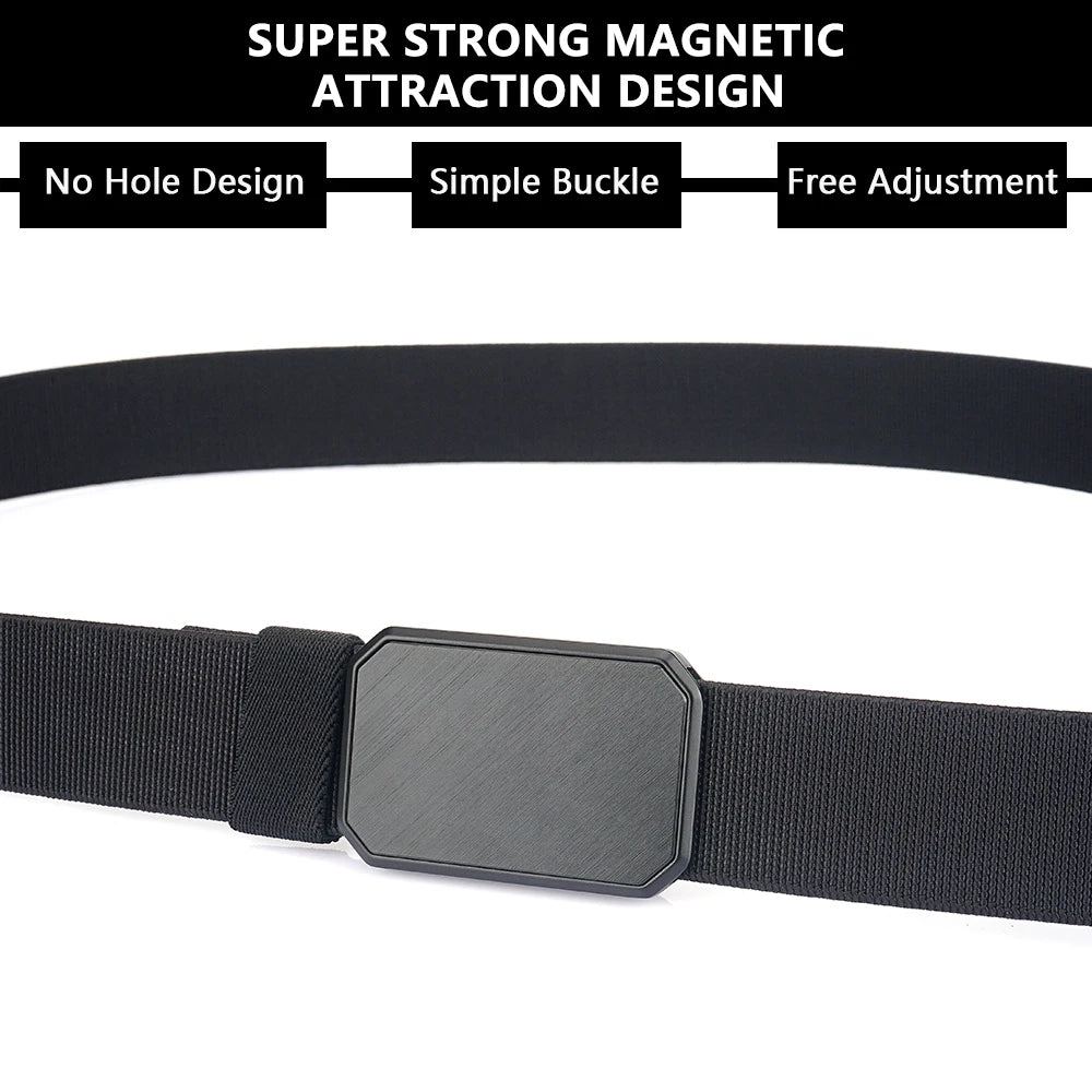 Magnetic Tactical Belt for Men – Military-Grade Survival & Outdoor Canvas Gear