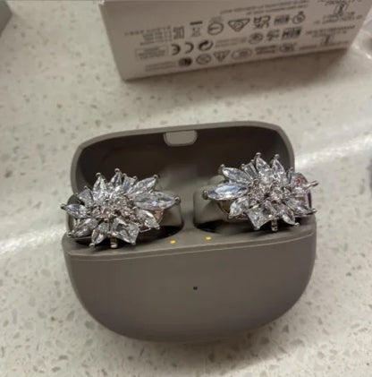Diamond Bluetooth Ear Clip Earbuds
