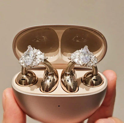 Diamond Bluetooth Ear Clip Earbuds