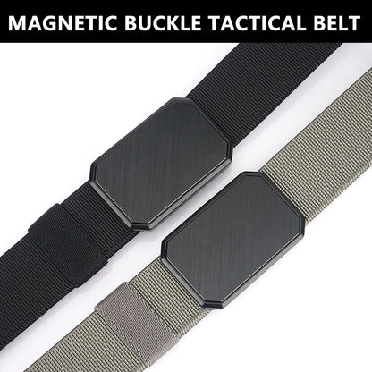 Magnetic Tactical Belt for Men – Military-Grade Survival & Outdoor Canvas Gear