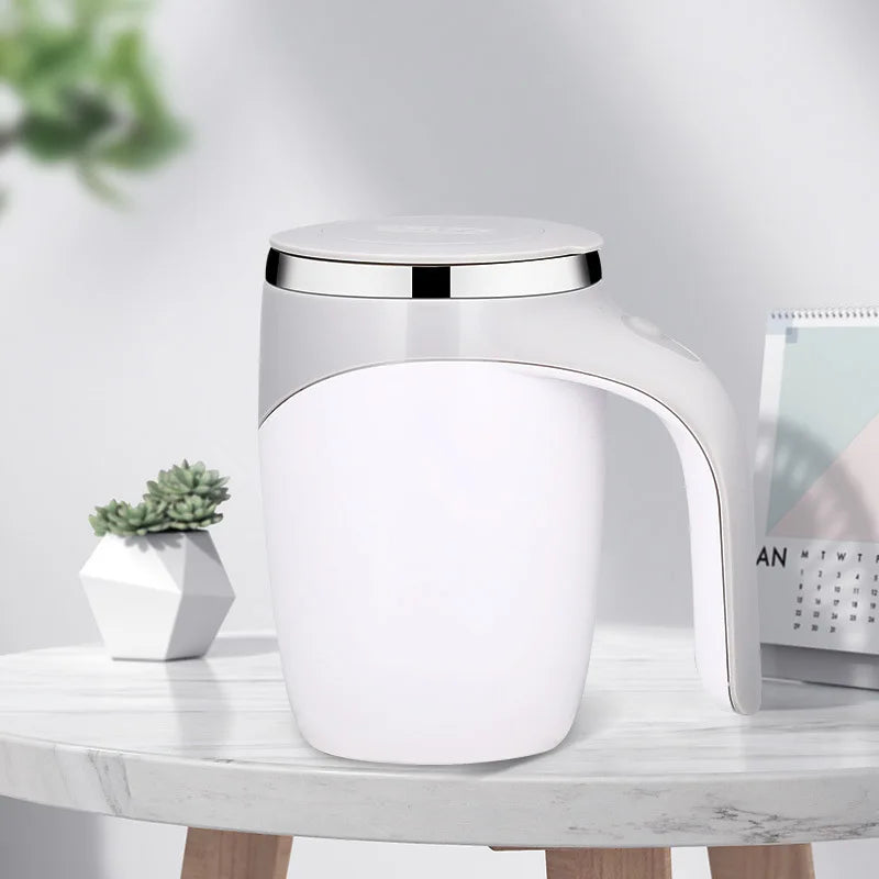 Automatic Self-Stirring Mug – Rechargeable Magnetic Coffee Cup for Home & Travel