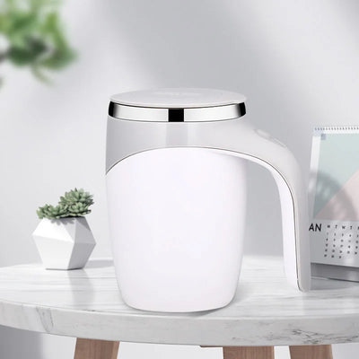 Automatic Self-Stirring Mug – Rechargeable Magnetic Coffee Cup for Home & Travel