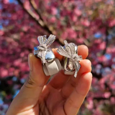 Diamond Bluetooth Ear Clip Earbuds with Charging Case