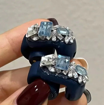 Diamond Bluetooth Ear Clip Earbuds with Charging Case