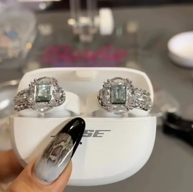 Diamond Bluetooth Ear Clip Earbuds