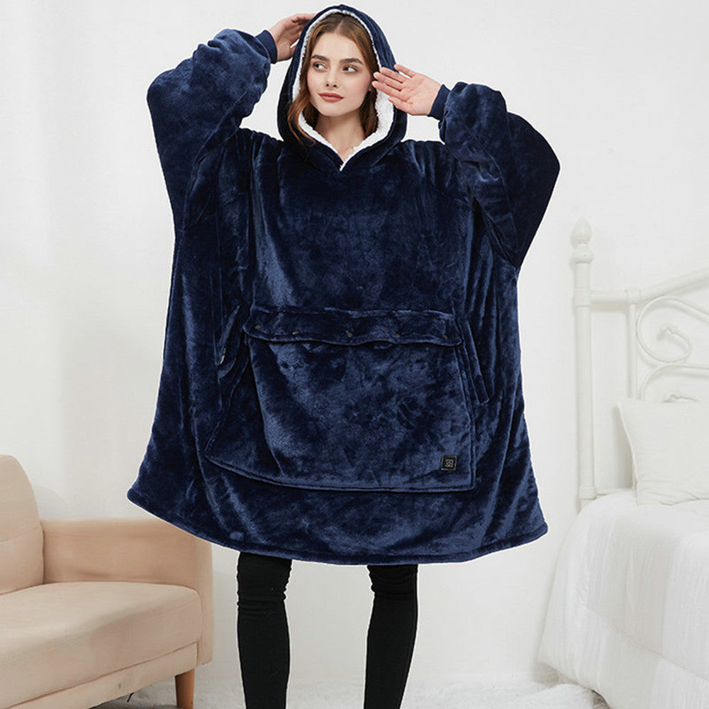 Heated Wearable Blanket Hoodie