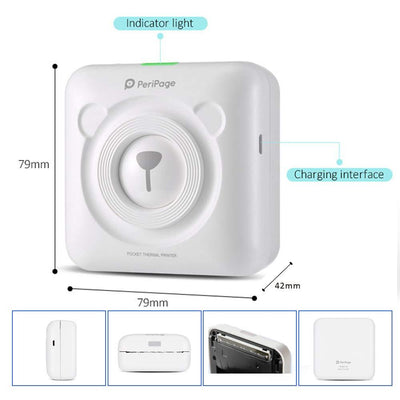 New Upgraded Portable Mini Pocket Printer